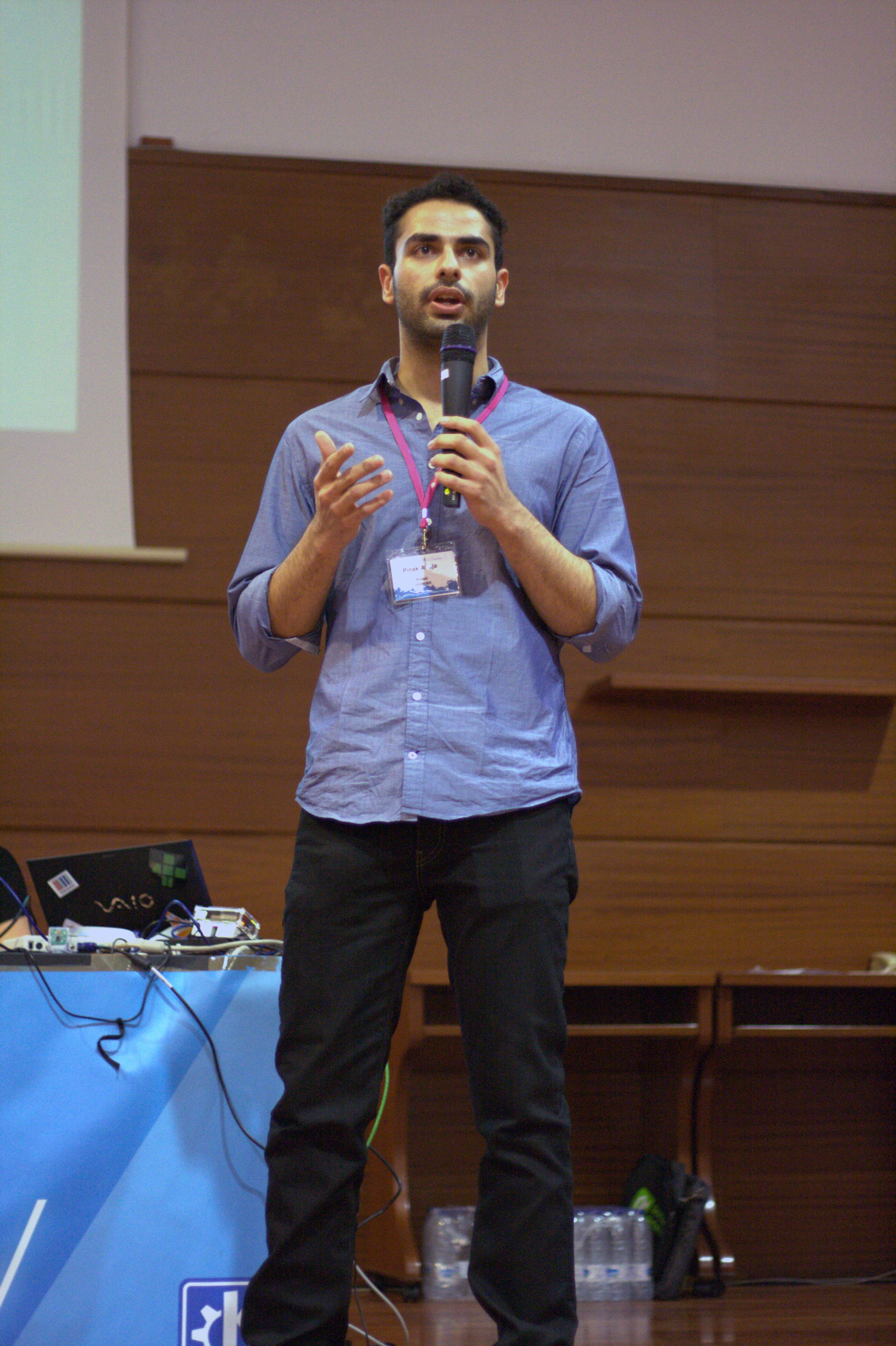 Me at my Akademy 2015